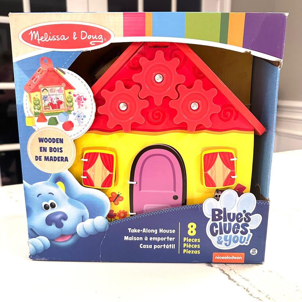 Melissa & Doug Blue's Clues & You! Wooden Take-Along House - Picture 3 of 14